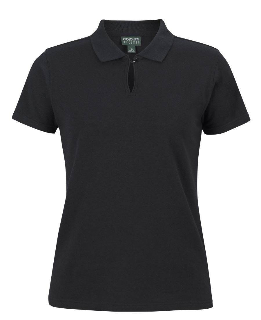 Colours of Cotton Ladies Cotton Short Sleeve Stretch Polo