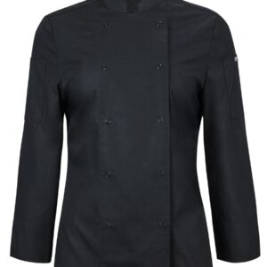 JB's LADIES LS SNAP BUTTON CHEFS JACKET