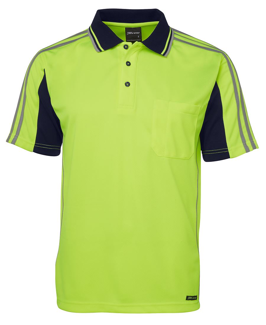 JB's Hi Vis 46.1 Short Sleeve Arm Tape Polo