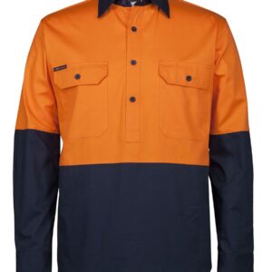 JB's HV CLOSE FRONT LS 150G WORK SHIRT