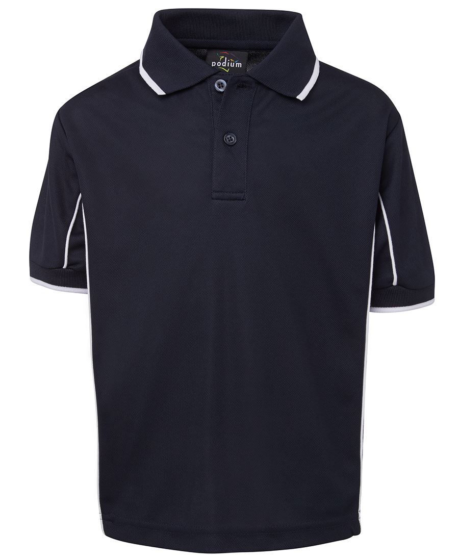 Podium Kids Short Sleeve Piping Polo
