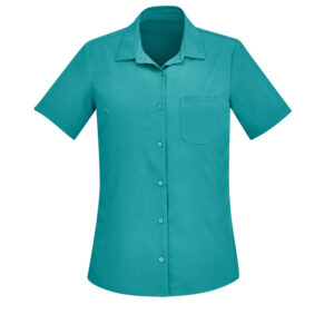 Womens Florence Plain Short Sleeve Shirt