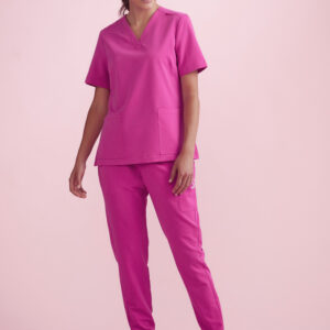 Womens Pink Jogger Scrub Pant