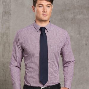 Men's Two Tone Mini Check L/S Shirt