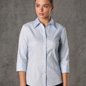 Women's Self Stripe 3/4 Sleeve Shirt