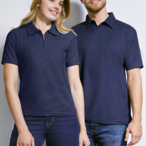 Womens Micro Waffle Short Sleeve Polo