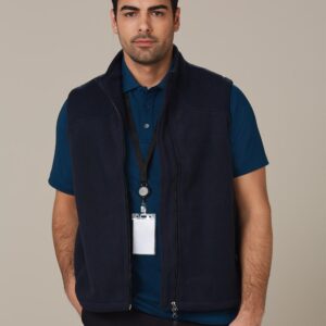 Man's bonded polar fleece vest
