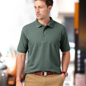 Men's cotton stretch polo