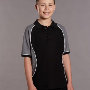 Kids' TrueDry Tri-colour S/S Pique Polo
