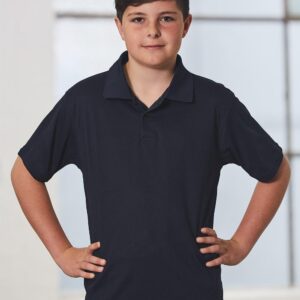 Kids' Cooldry Pique Soild Colour S/S Polo