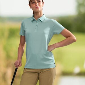 Ladies' Sustainable Jacquard Knit S/S Polo