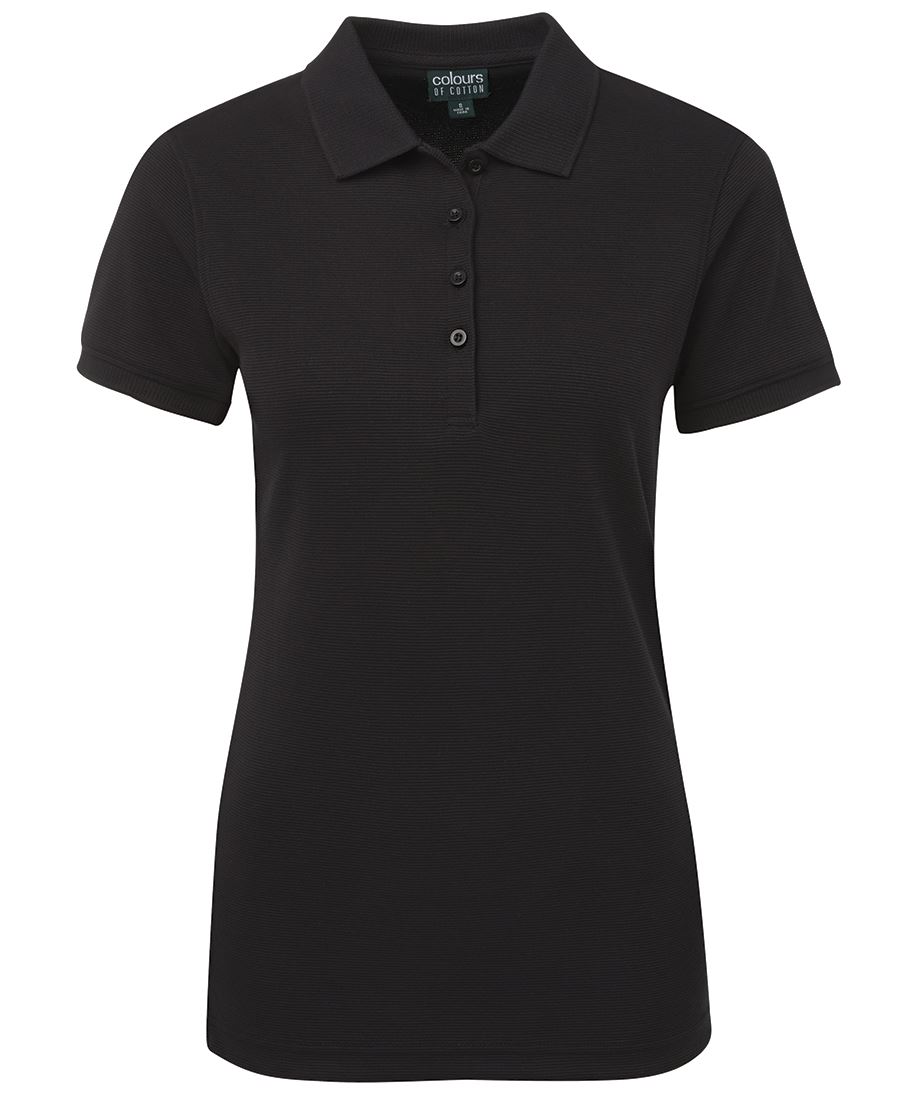 Colours of Cotton Ladies Ottoman Polo