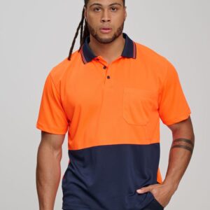Hi-Vis cooldry safety polo S/S