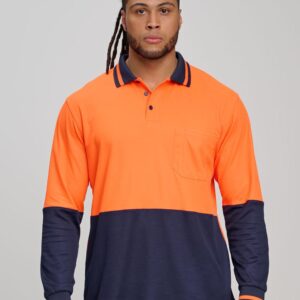 Hi-Vis truedry safety polo L/S
