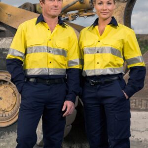 Hi-Vis Cotton Rip-Stop L/S Shirt 3M Tape