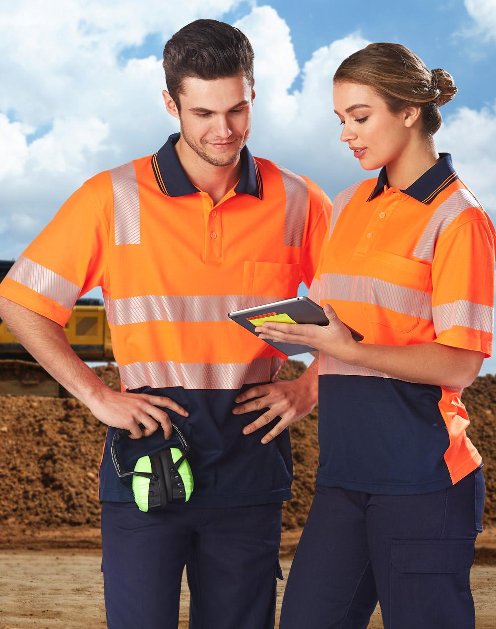 Biomotion Segmented Truedry Short Sleeve Safety Polo
