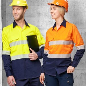 Hi-Vis Cool-Breeze Safety L/S Shirt (Segmented Tape)