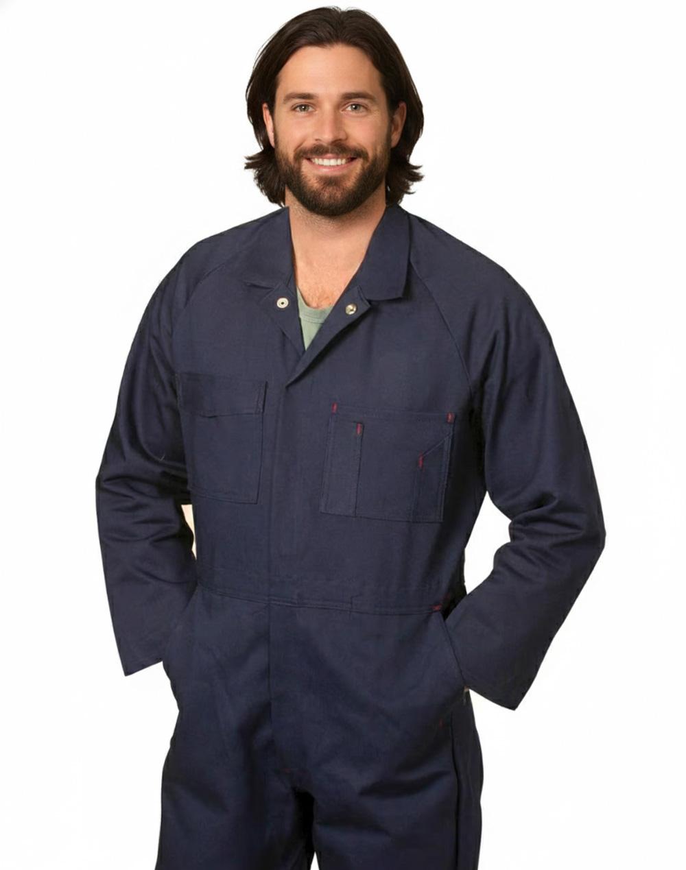 Men's Cotton Drill Coverall-Stout