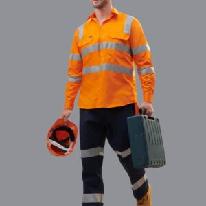 Drill pant pocket on leg with 3M Tapes