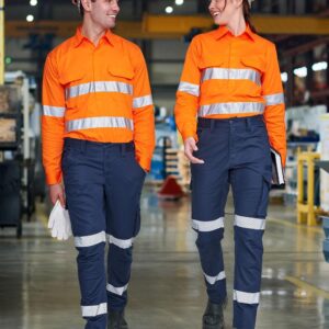 Unisex Cotton Stretch Ripstop Segmented Work Pants