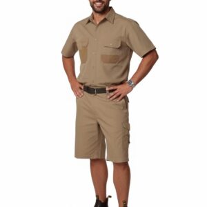 Fine Duck Weave Dura-Wear Short Sleeve Work Shirt