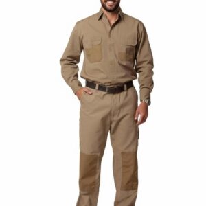 Fine Duck Weave Dura-Wear Long Sleeve Work Shirt