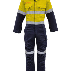 Mens Orange Flame Overall - Hoop Taped