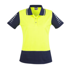 Womens Hi Vis Zone Short Sleeve Polo