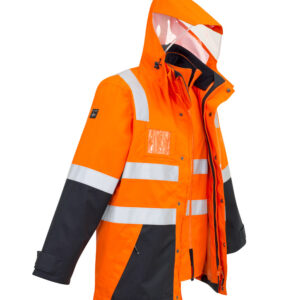 Mens Hi Vis 4 In 1 Waterproof Jacket