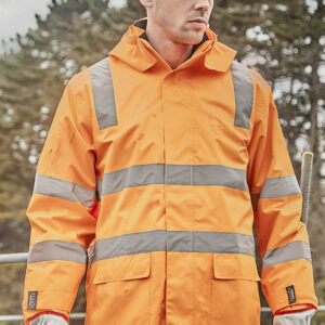 Unisex Hi Vis VIC Rail 4 In 1 Waterproof Jacket