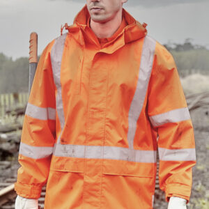 Mens Hi Vis X Back Ultralite Waterproof Jacket