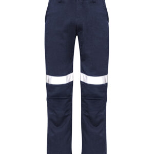 Mens Orange Flame Traditional Style Taped Work Pant